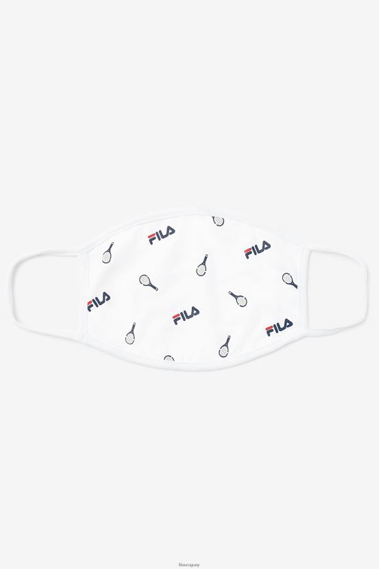 blanco FILA mascarilla fila blanca tenis print blanco 6L8PR21039