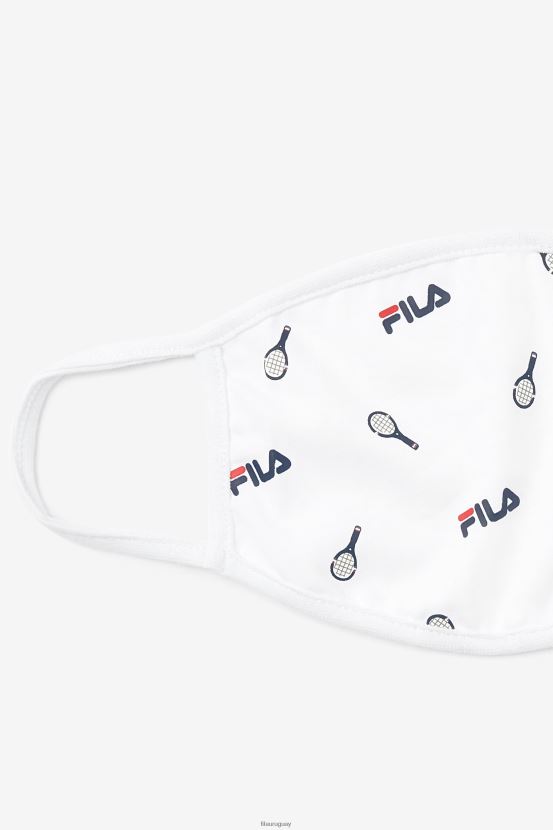 blanco FILA mascarilla fila blanca tenis print blanco 6L8PR21039