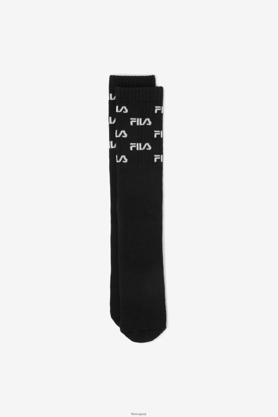 negro FILA calcetines fila logo hasta la rodilla negros 6L8PR21009