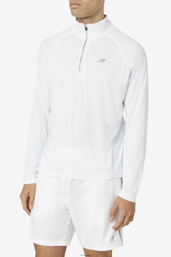 blanco FILA fila pickleball blanco 1/4 zip 6L8PR21116