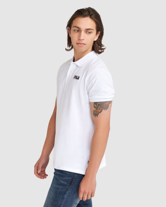 blanco FILA polo asher hombre fila blanco 6L8PR22375