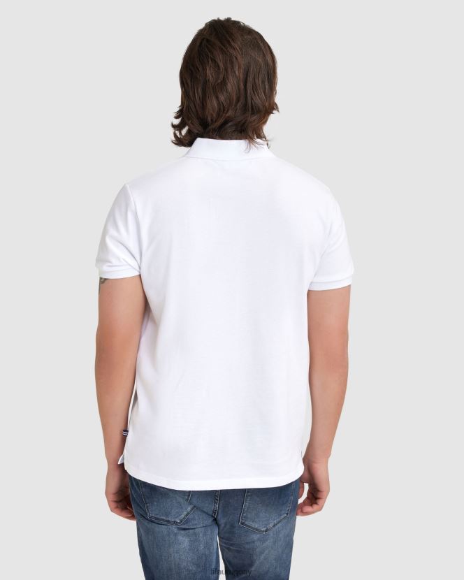 blanco FILA polo asher hombre fila blanco 6L8PR22375