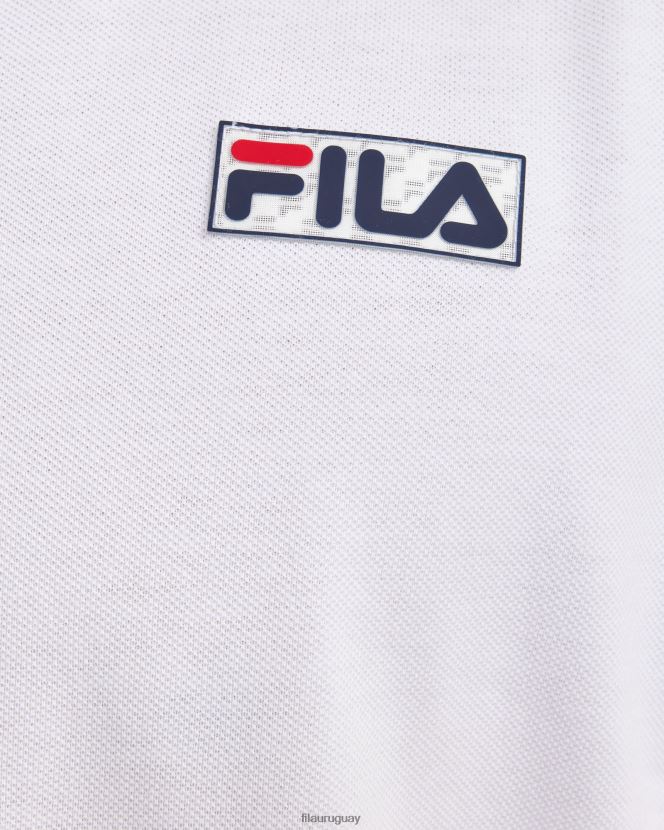 blanco FILA polo asher hombre fila blanco 6L8PR22375