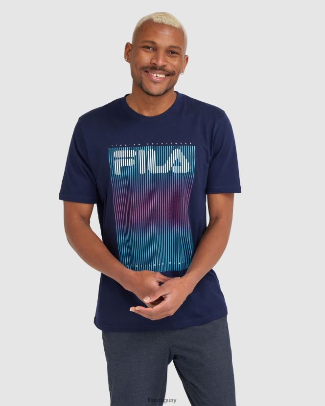 Armada FILA camiseta fila cedrick azul marino para hombre 6L8PR22326