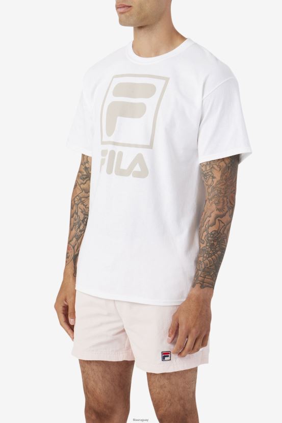 blanco FILA camiseta fila apilada blanca 6L8PR2305