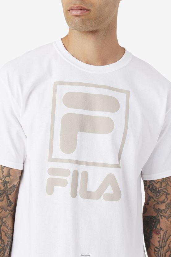 blanco FILA camiseta fila apilada blanca 6L8PR2305