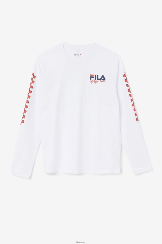 blanco FILA camiseta fila blanca bevans park manga larga 6L8PR2250