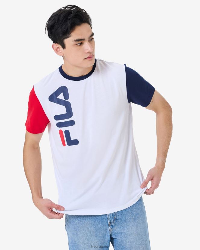 blanco FILA camiseta fila blanca bjorn 6L8PR22580