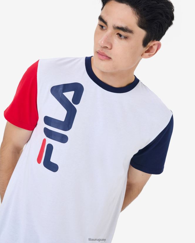 blanco FILA camiseta fila blanca bjorn 6L8PR22580