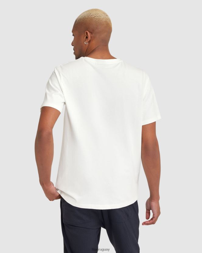 blanco FILA camiseta fila blanca hombre cian 6L8PR22415
