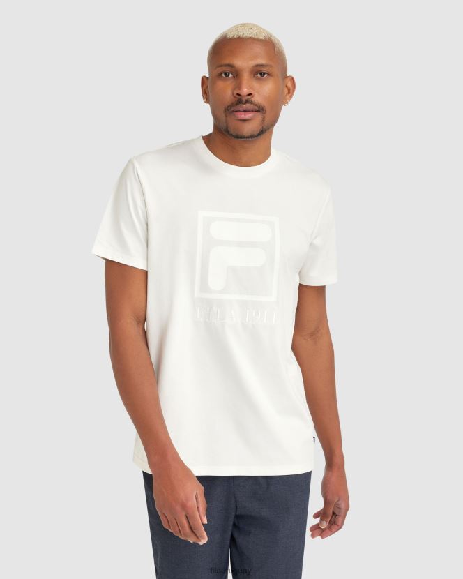 blanco FILA camiseta fila blanca hombre sahand 6L8PR22403