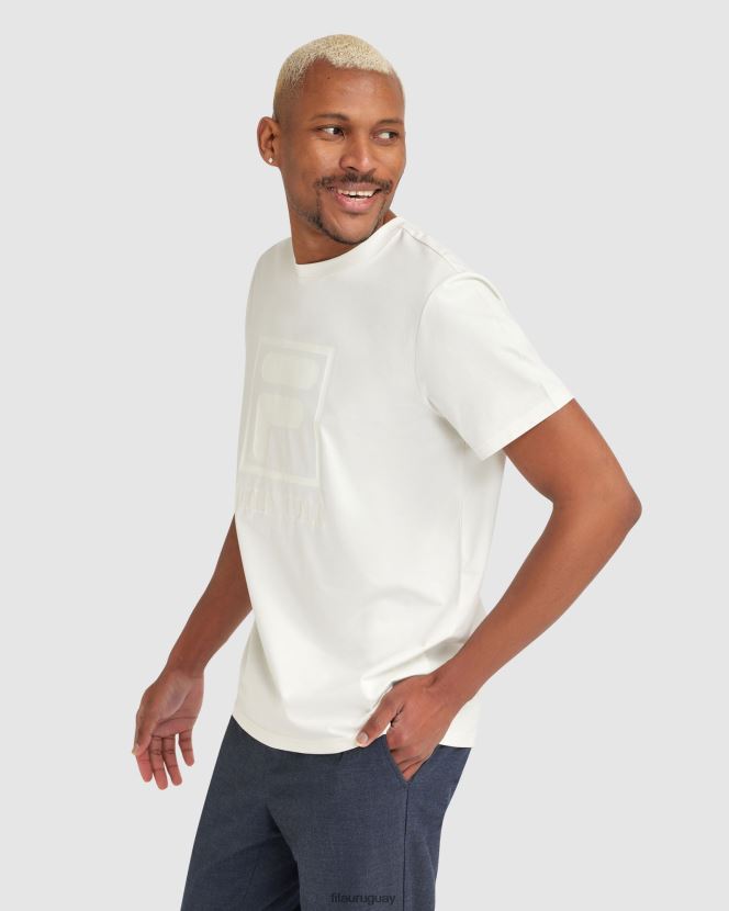 blanco FILA camiseta fila blanca hombre sahand 6L8PR22403