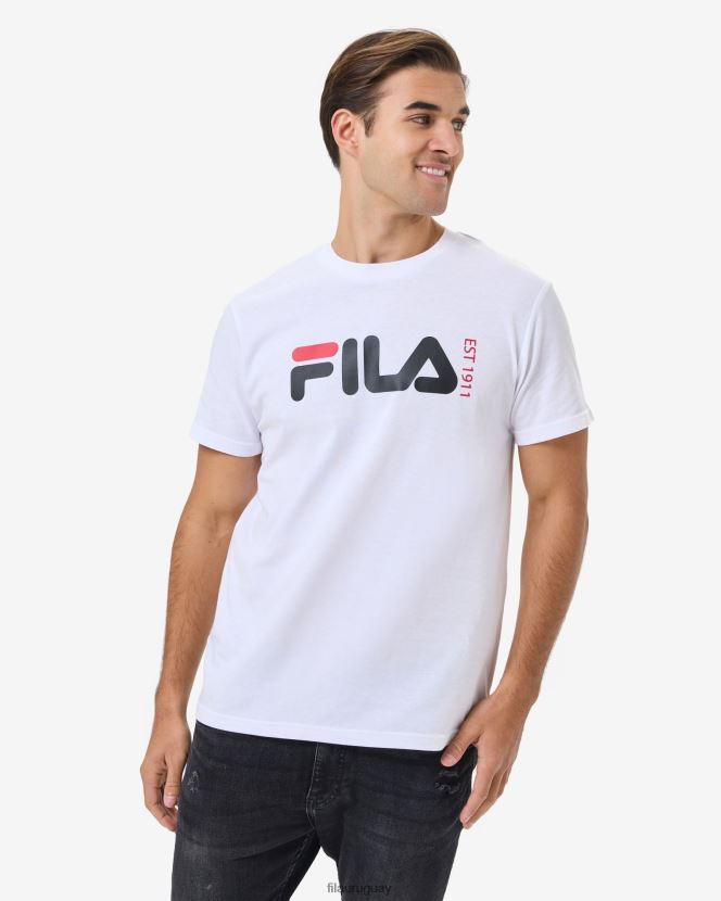 blanco FILA camiseta fila blanca unisex london 6L8PR22584