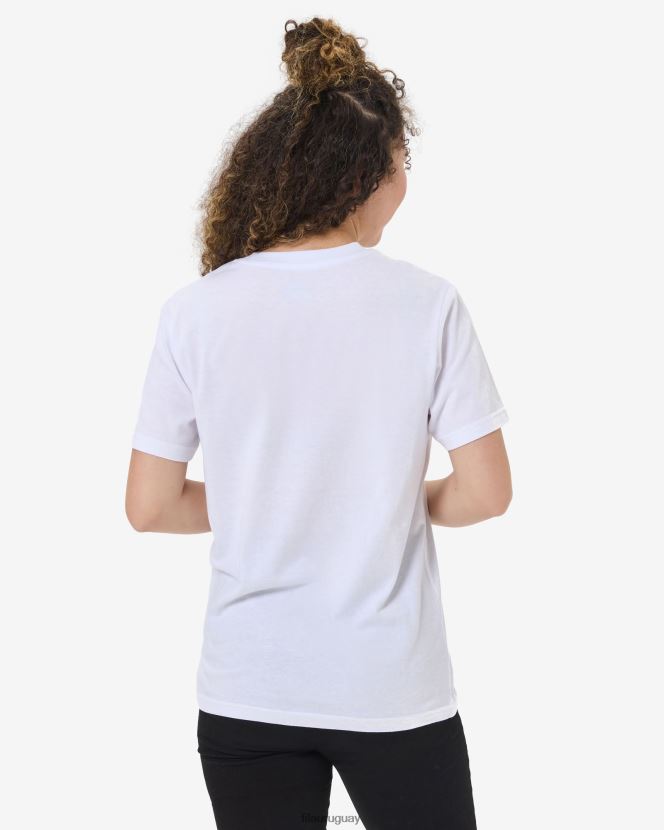 blanco FILA camiseta fila blanca unisex london 6L8PR22584