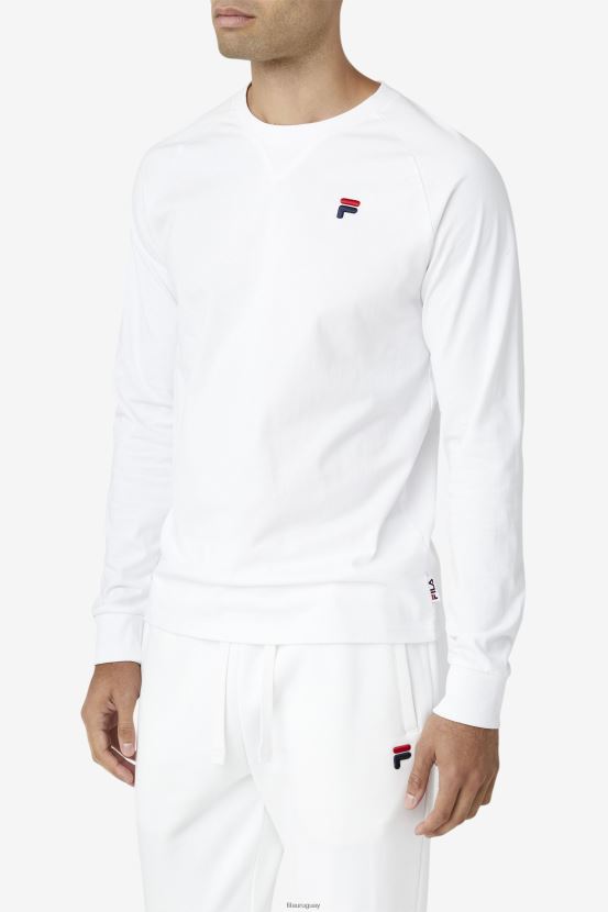 blanco FILA camiseta fila flynn blanca manga larga 6L8PR2288