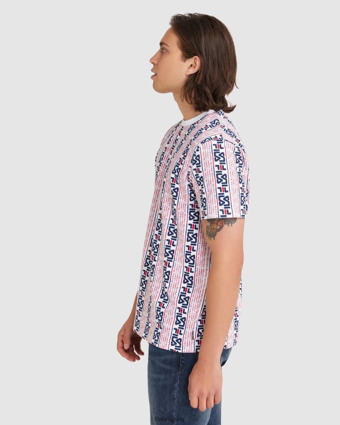 blanco FILA camiseta fila harrison blanca para hombre 6L8PR22380