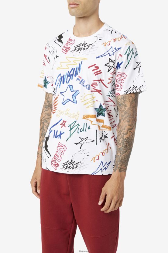 blanco FILA camiseta fila hiransh blanca 6L8PR2309