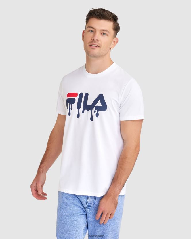 blanco FILA camiseta fila matthew blanca para hombre 6L8PR22404