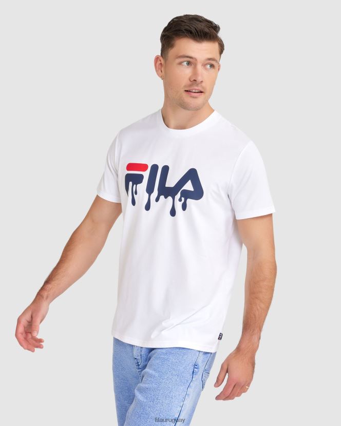 blanco FILA camiseta fila matthew blanca para hombre 6L8PR22404