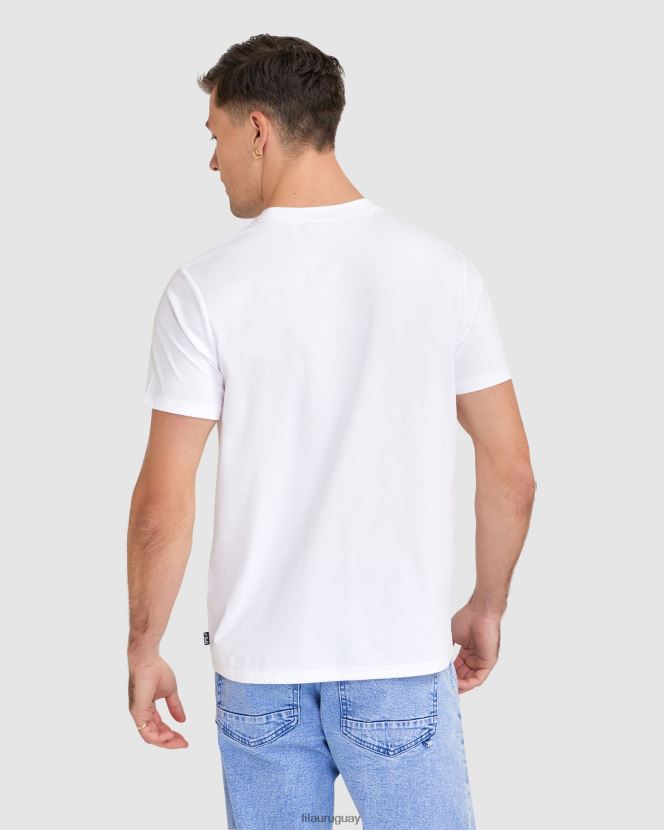 blanco FILA camiseta fila matthew blanca para hombre 6L8PR22404