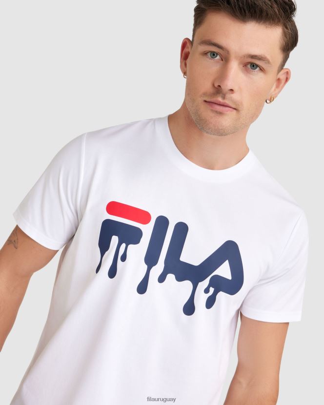 blanco FILA camiseta fila matthew blanca para hombre 6L8PR22404