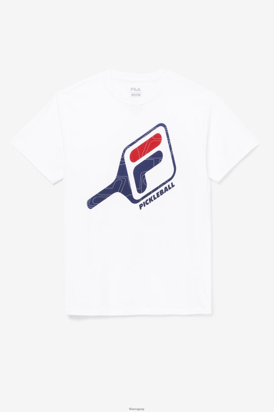 blanco FILA camiseta fila pickleball paddle blanca 6L8PR21114