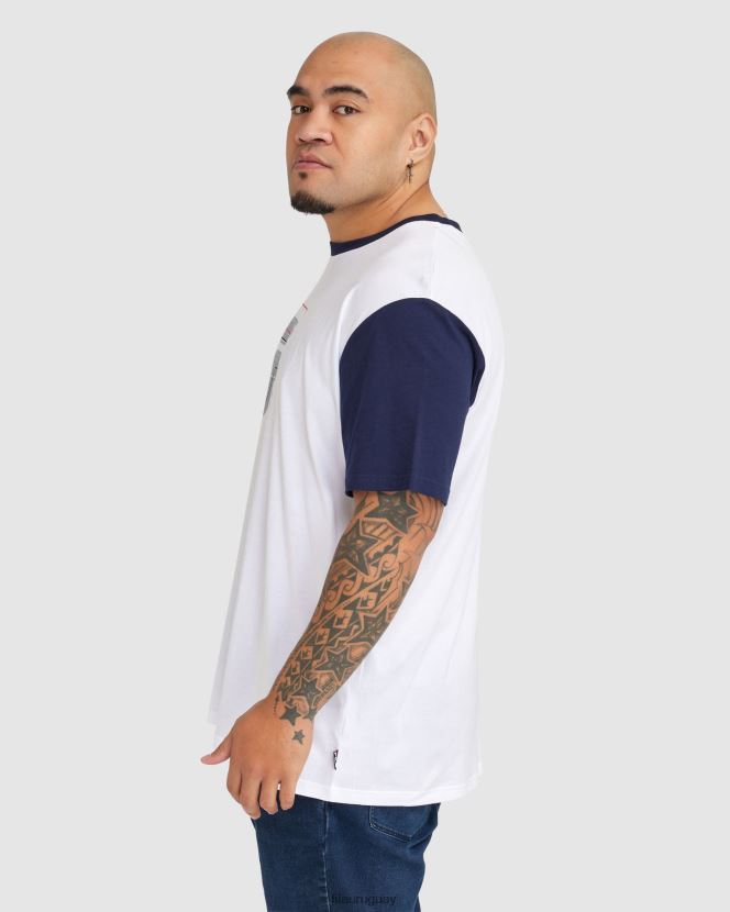 blanco FILA camiseta fila plus lennox hombre blanca 6L8PR22365