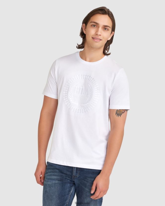 blanco FILA camiseta fila ravi blanca para hombre 6L8PR22349