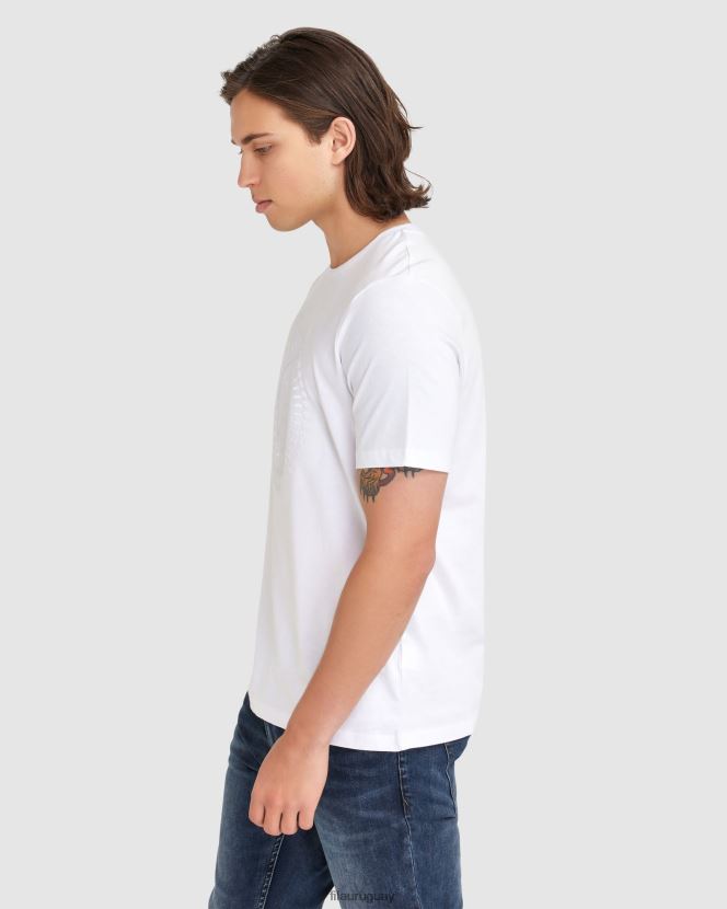 blanco FILA camiseta fila ravi blanca para hombre 6L8PR22349