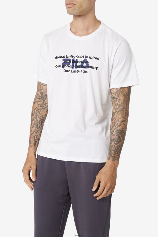 blanco FILA camiseta pepacton fila blanca 6L8PR2314