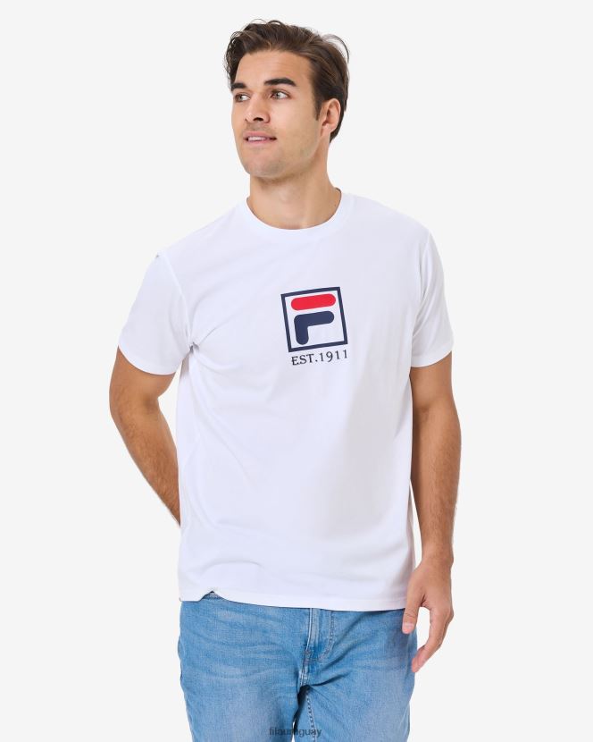 blanco FILA fila unisex alto 2.0 camiseta blanca 6L8PR22569