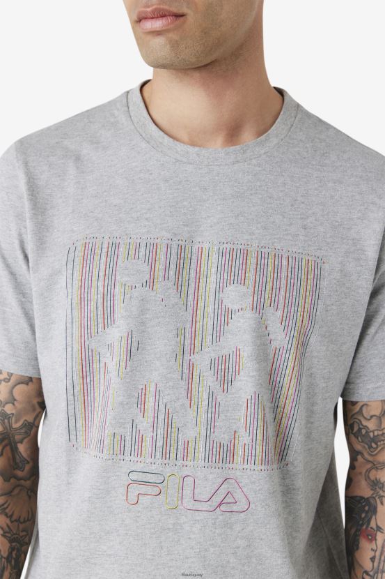 cuero gris FILA camiseta fila visuri gris jaspeado 6L8PR2315