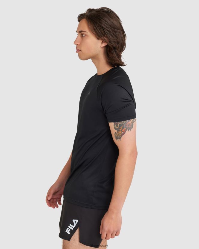 negro FILA camiseta caleb qdry hombre fila negra 6L8PR22408