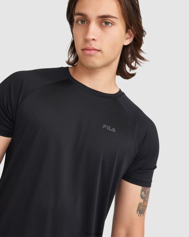 negro FILA camiseta caleb qdry hombre fila negra 6L8PR22408