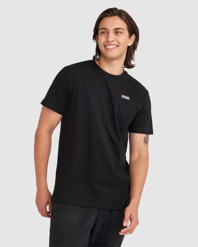 negro FILA camiseta fila cian hombre negra 6L8PR22417