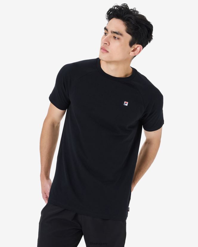 negro FILA camiseta fila hannes negra hombre 6L8PR22529