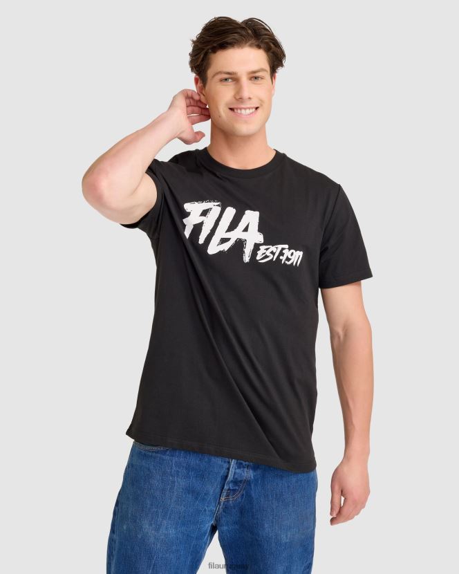 negro FILA camiseta fila lewis negra 6L8PR22315