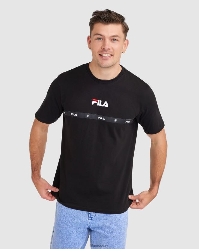 negro FILA camiseta fila negra valor hombre 6L8PR22320