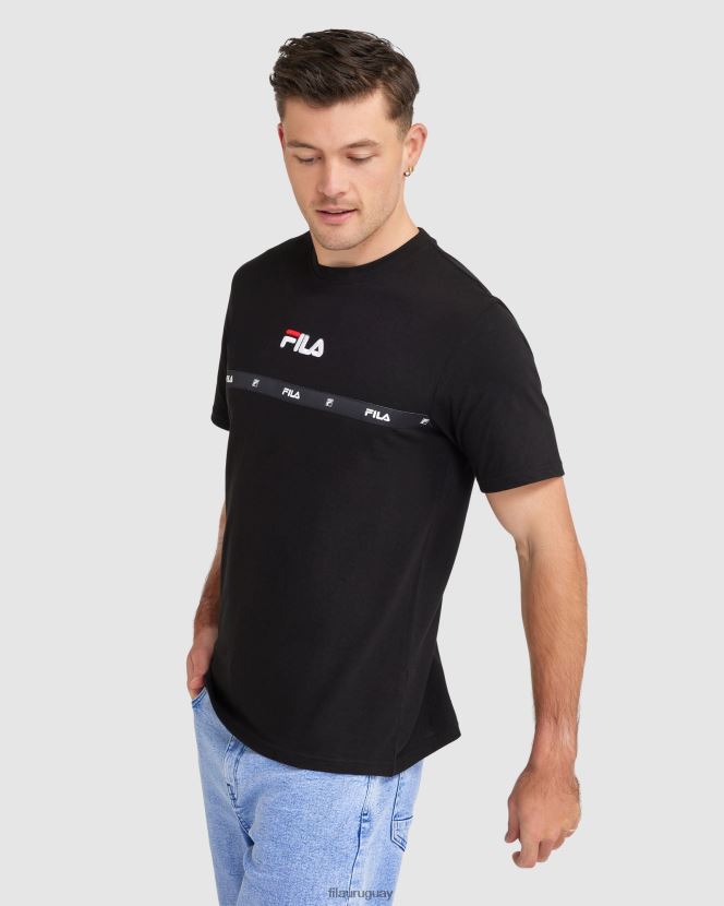 negro FILA camiseta fila negra valor hombre 6L8PR22320