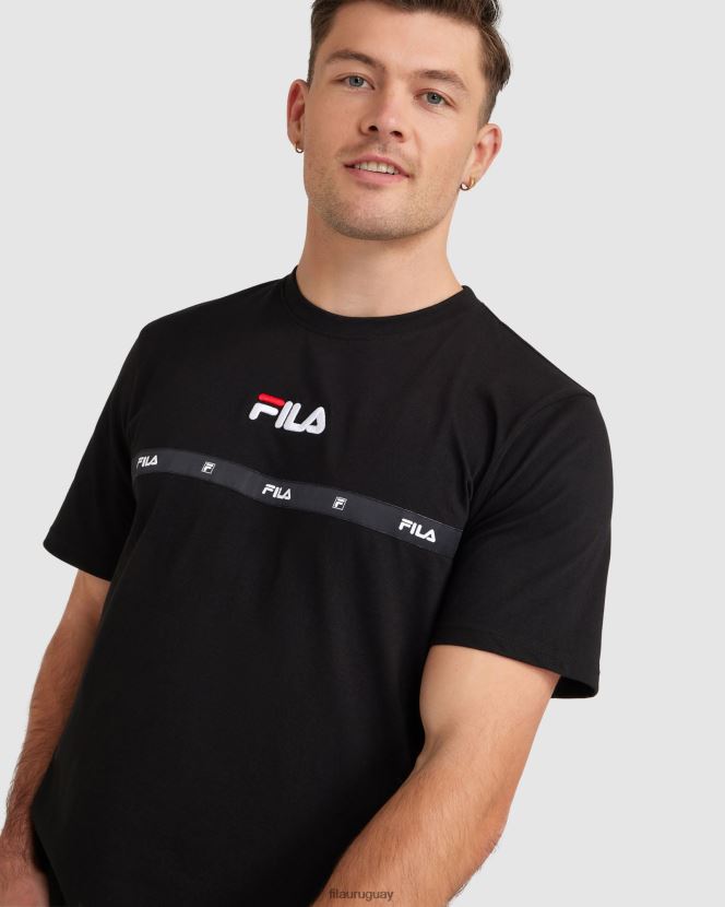 negro FILA camiseta fila negra valor hombre 6L8PR22320