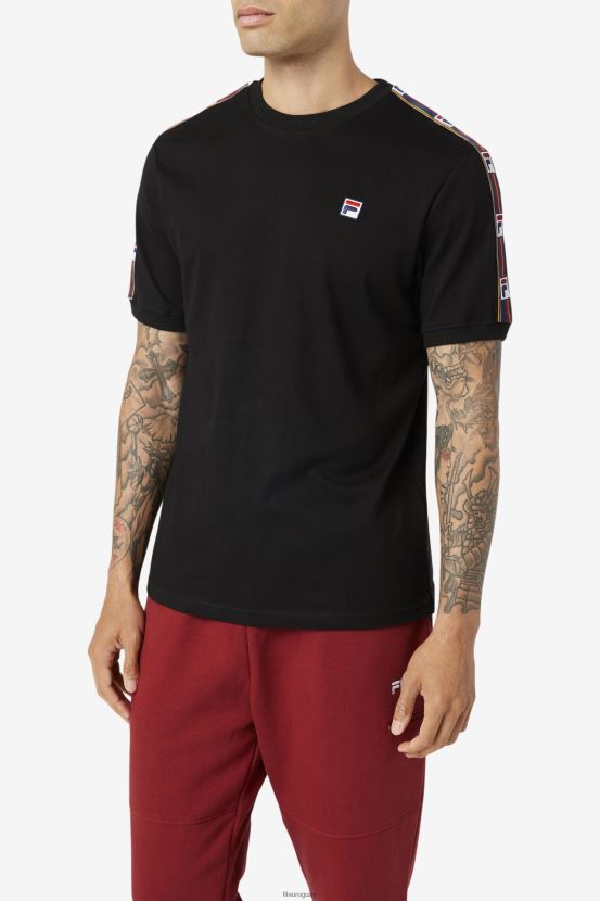 negro FILA camiseta fila oliver negra 6L8PR2296