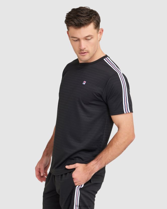 negro FILA camiseta fila pablo hombre negra 6L8PR22335