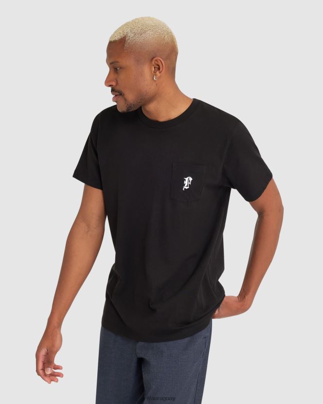 negro FILA camiseta fila raven hombre negra 6L8PR22359