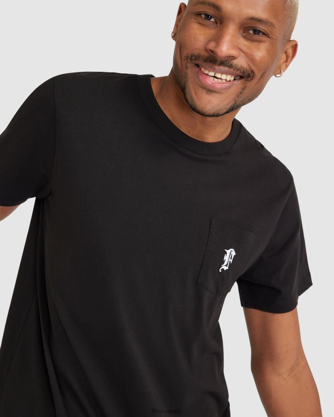 negro FILA camiseta fila raven hombre negra 6L8PR22359