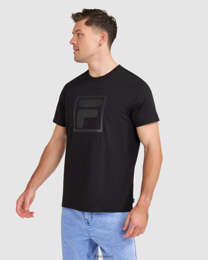 negro FILA camiseta fila sahand negra para hombre 6L8PR22406