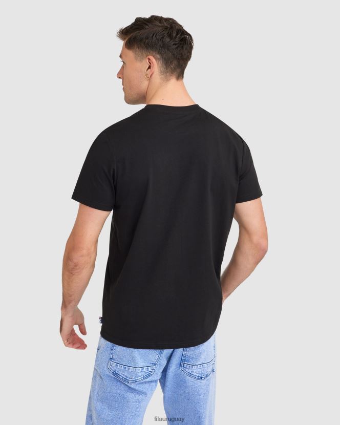 negro FILA camiseta fila sahand negra para hombre 6L8PR22406