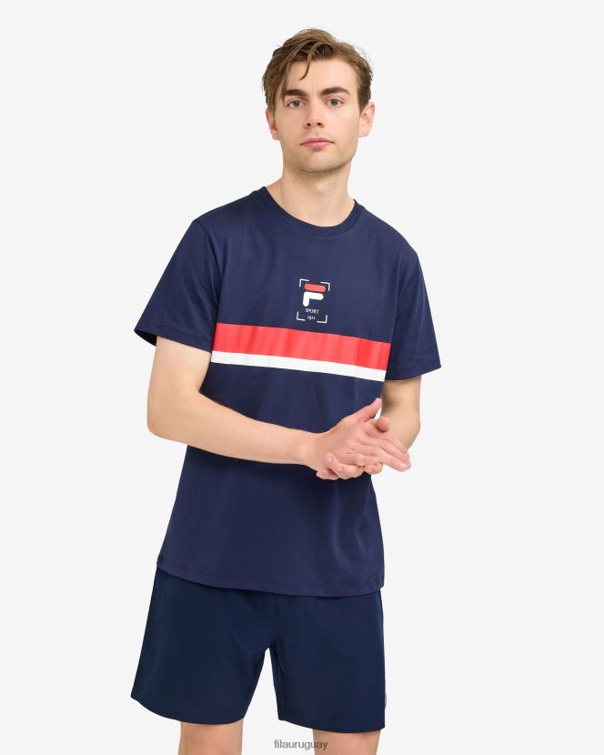 nueva marina FILA camiseta fila roger nueva azul marino 6L8PR22531