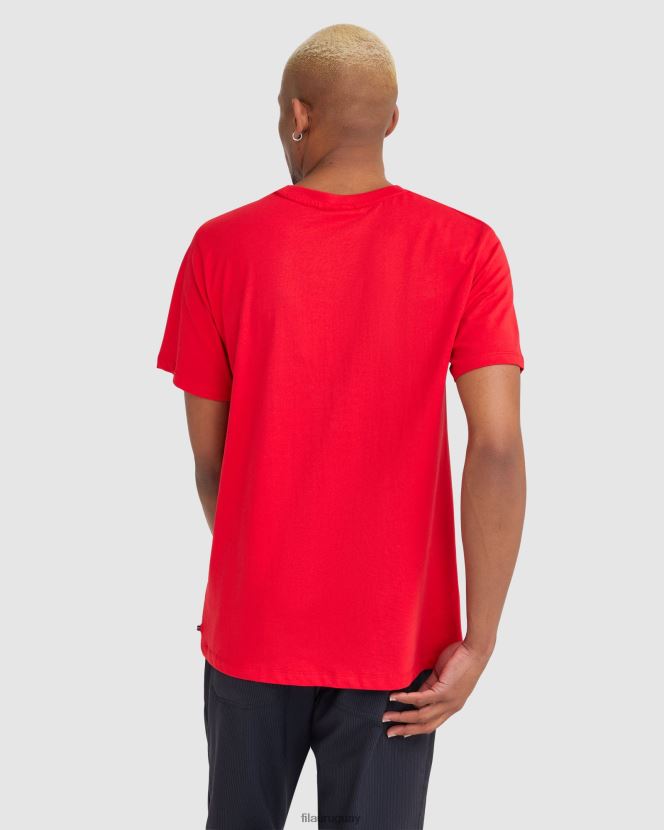 rojo FILA camiseta fila cian roja para hombre 6L8PR22413