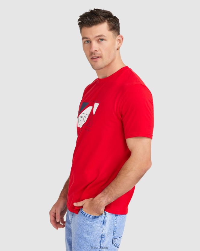 rojo FILA camiseta fila roja hombre shaw 6L8PR22322