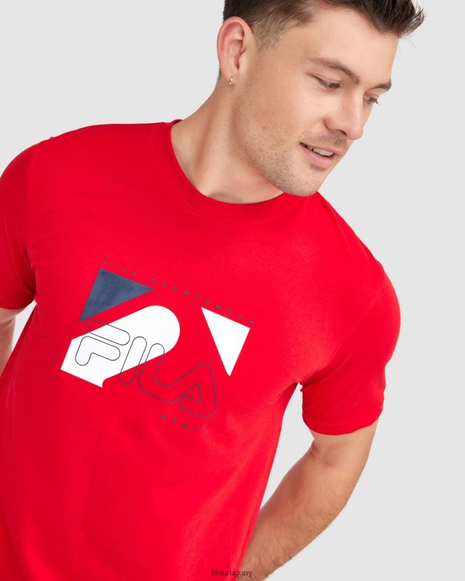 rojo FILA camiseta fila roja hombre shaw 6L8PR22322